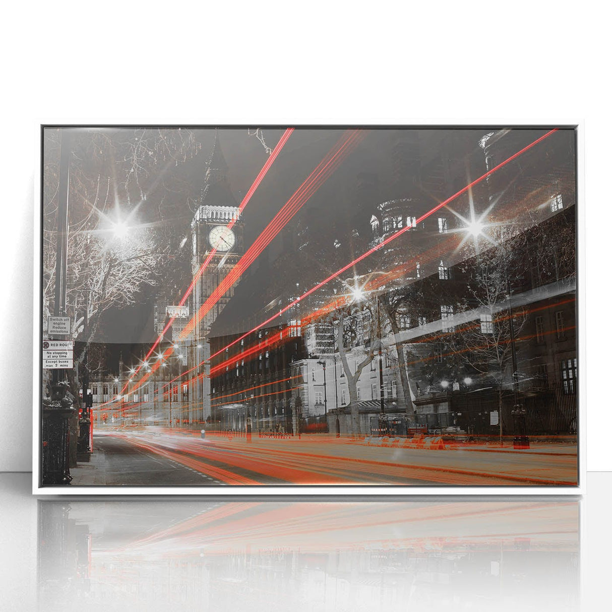 Cityscape Photography Print – Vibrant London Night Skyline Art