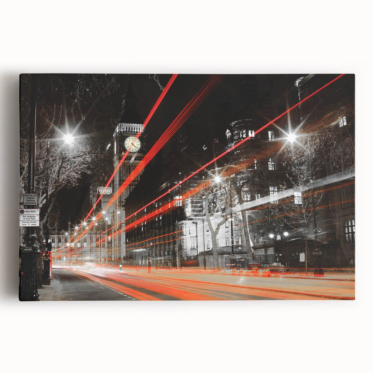 Cityscape Photography Print – Vibrant London Night Skyline Art