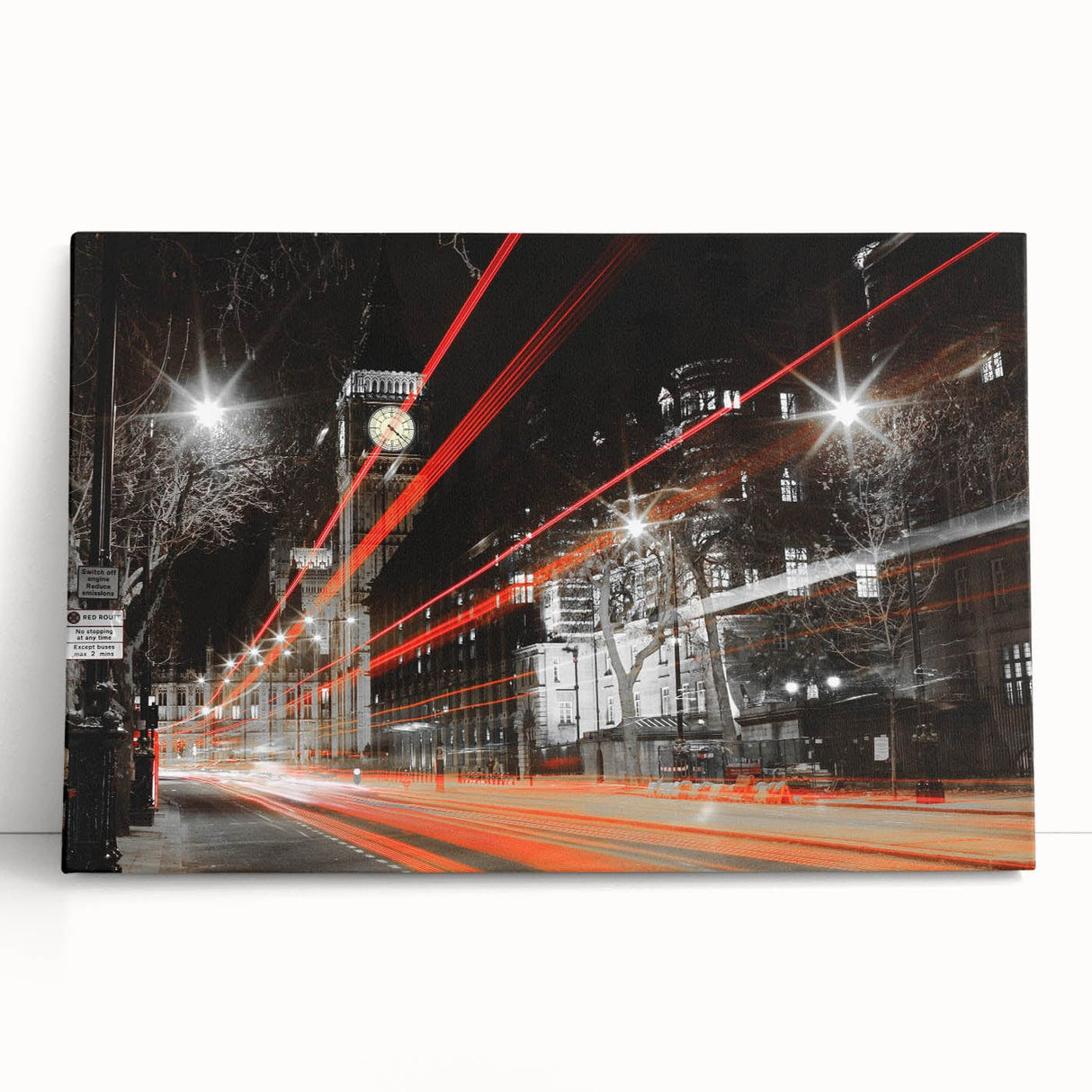 Cityscape Photography Print – Vibrant London Night Skyline Art