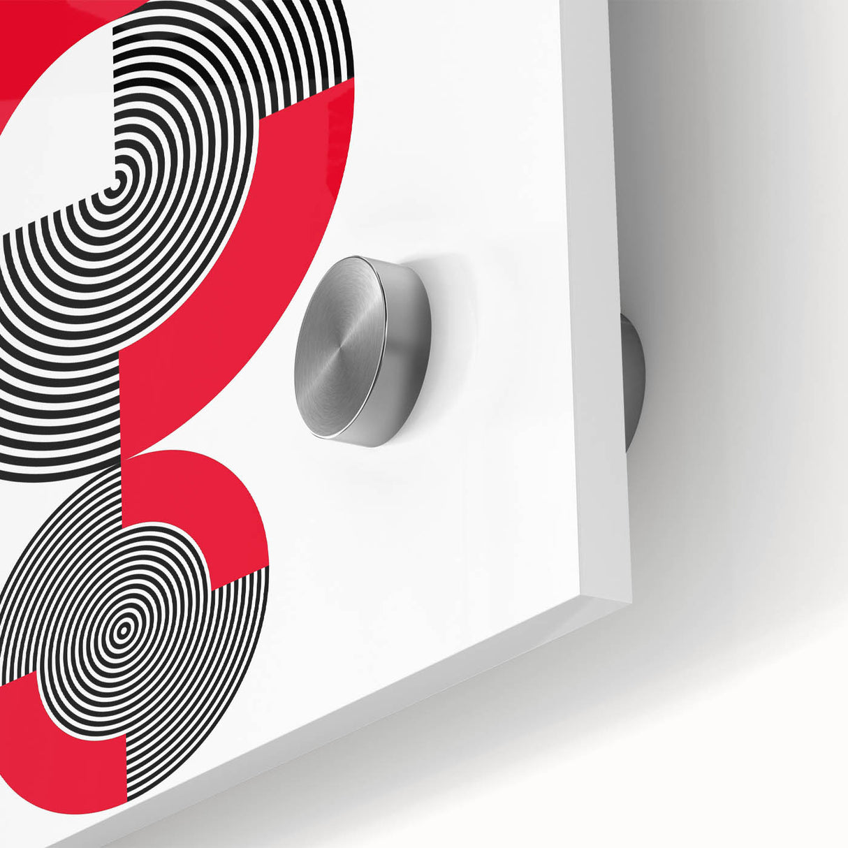 Geometric Abstract Paintings – Bold Modern Spiral Wall Art