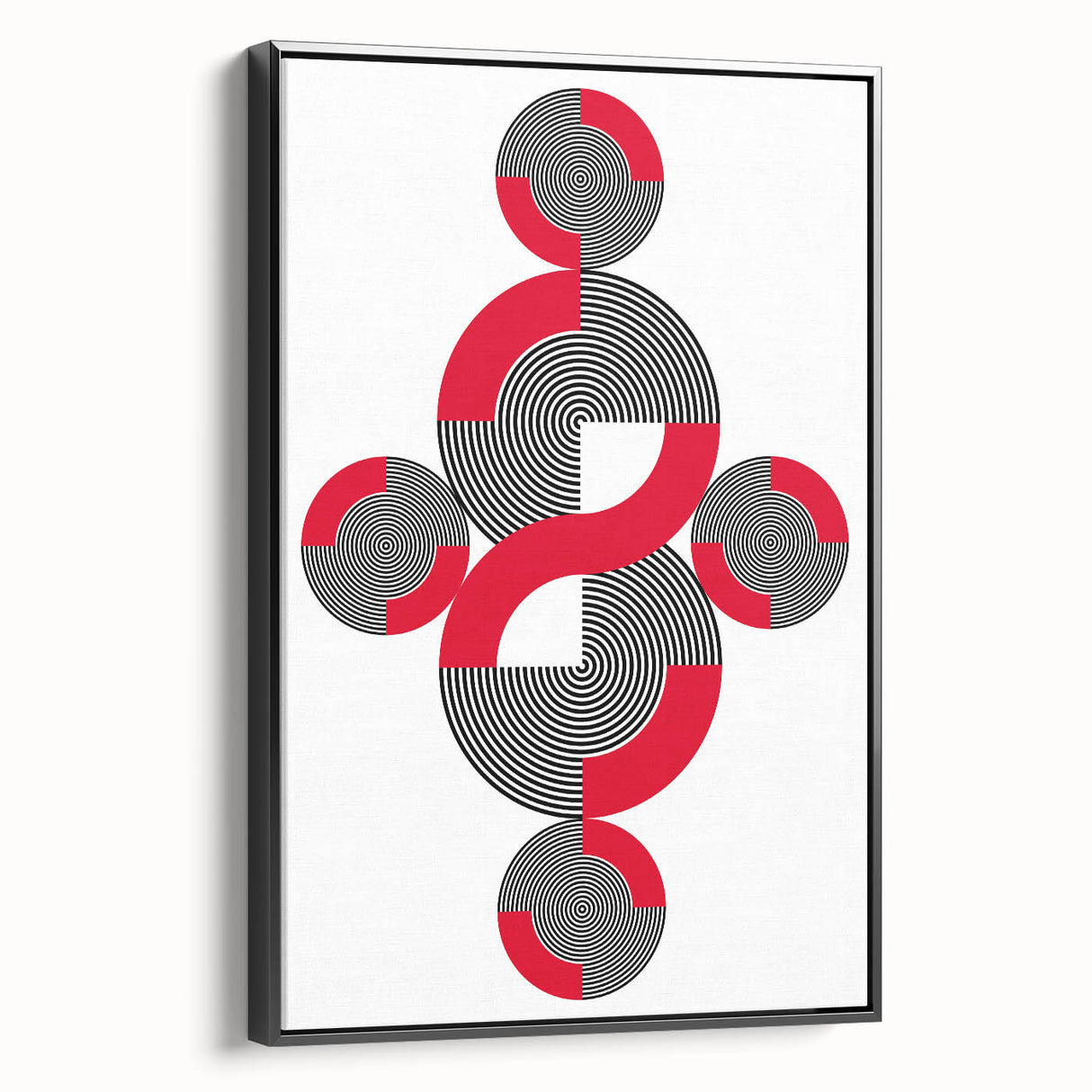 Geometric Abstract Paintings – Bold Modern Spiral Wall Art