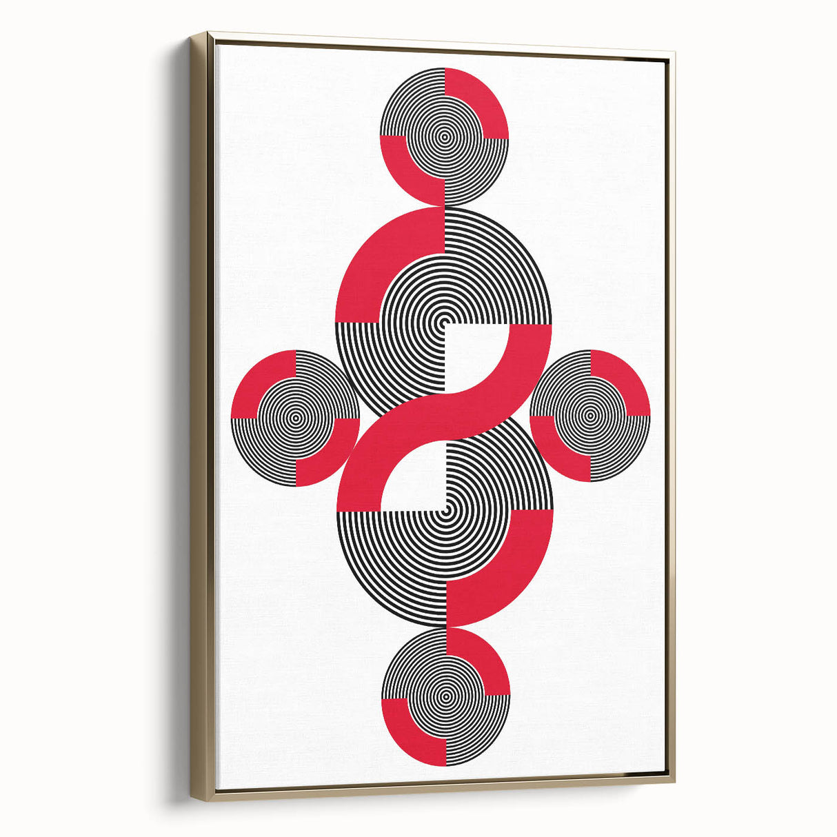 Geometric Abstract Paintings – Bold Modern Spiral Wall Art