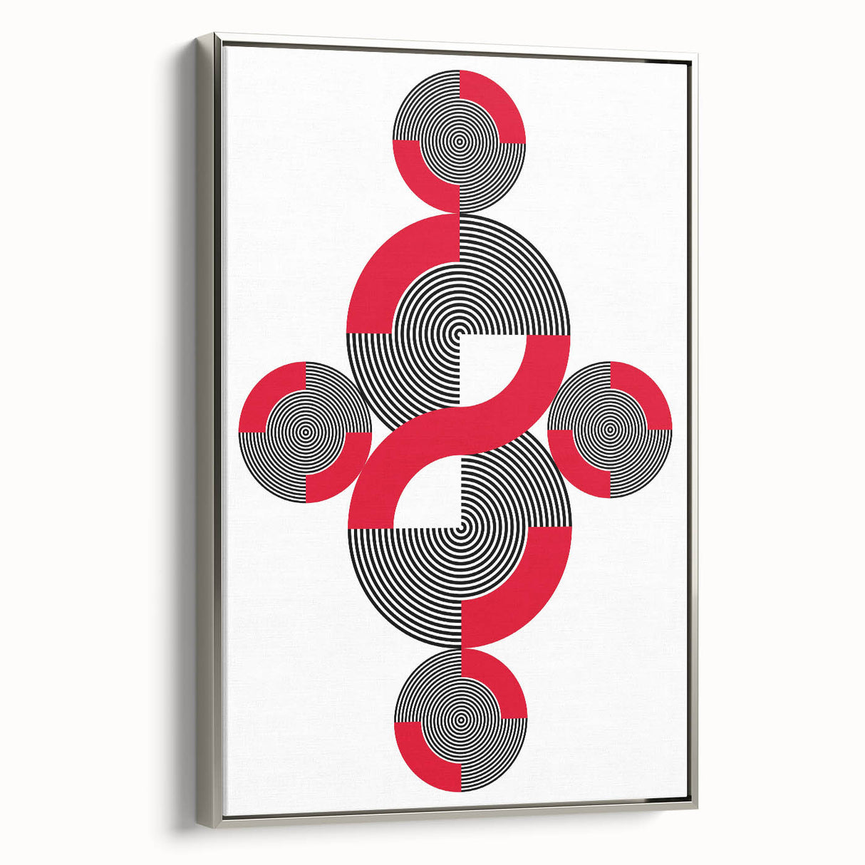 Geometric Abstract Paintings – Bold Modern Spiral Wall Art