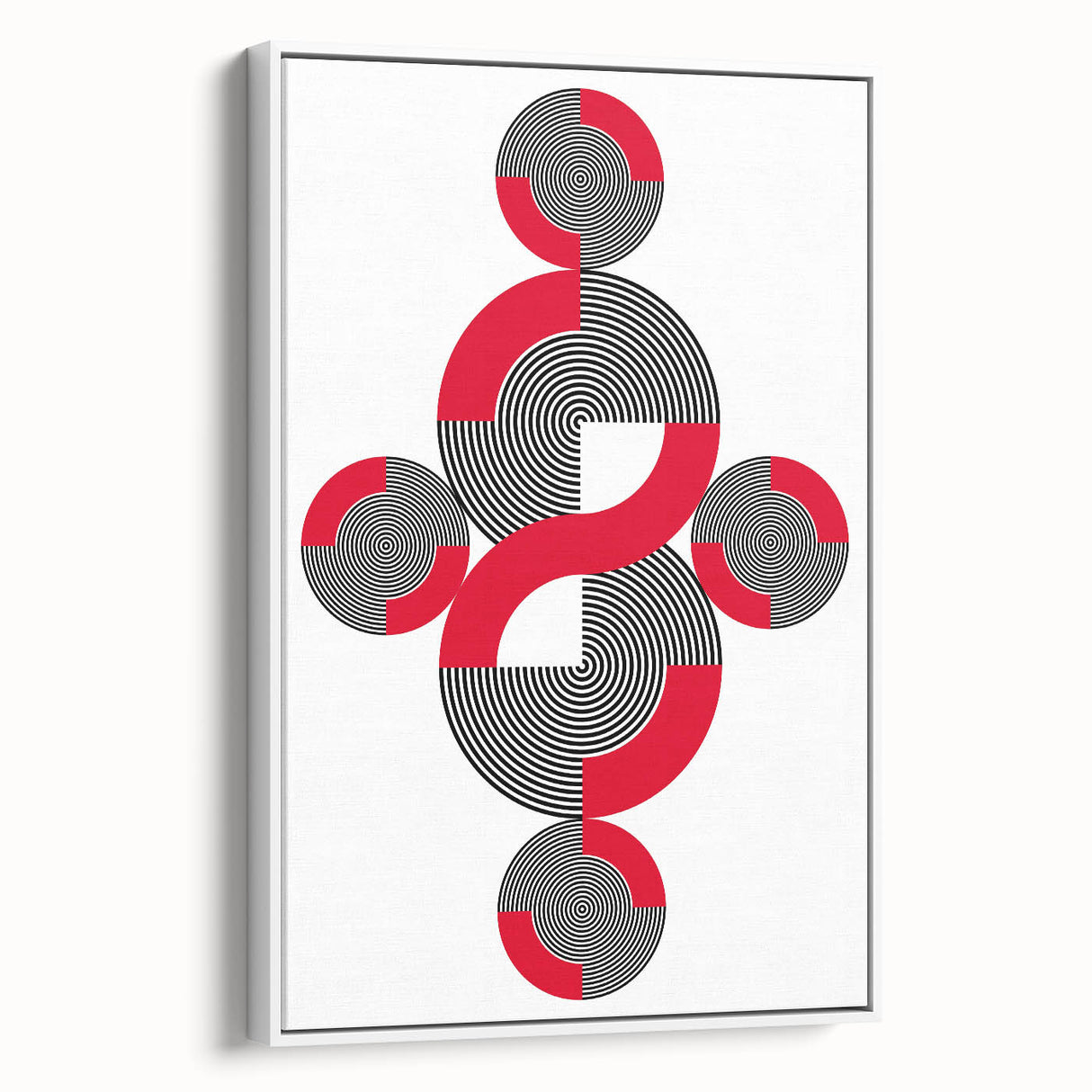 Geometric Abstract Paintings – Bold Modern Spiral Wall Art