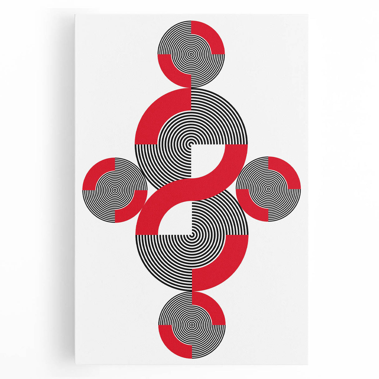 Geometric Abstract Paintings – Bold Modern Spiral Wall Art