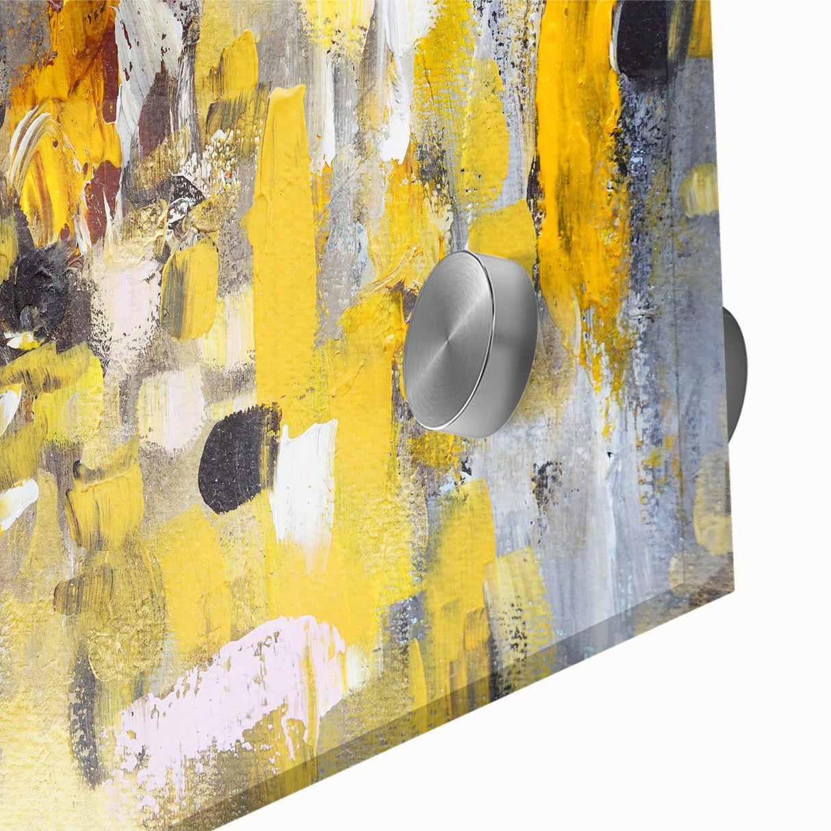 Bold Yellow Moody Modern Wall Art – Abstract Canvas for Vibrant Spaces