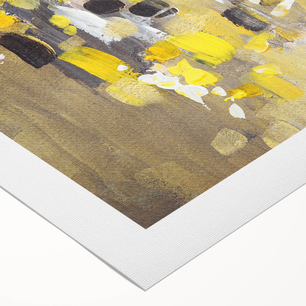 Bold Yellow Moody Modern Wall Art – Abstract Canvas for Vibrant Spaces