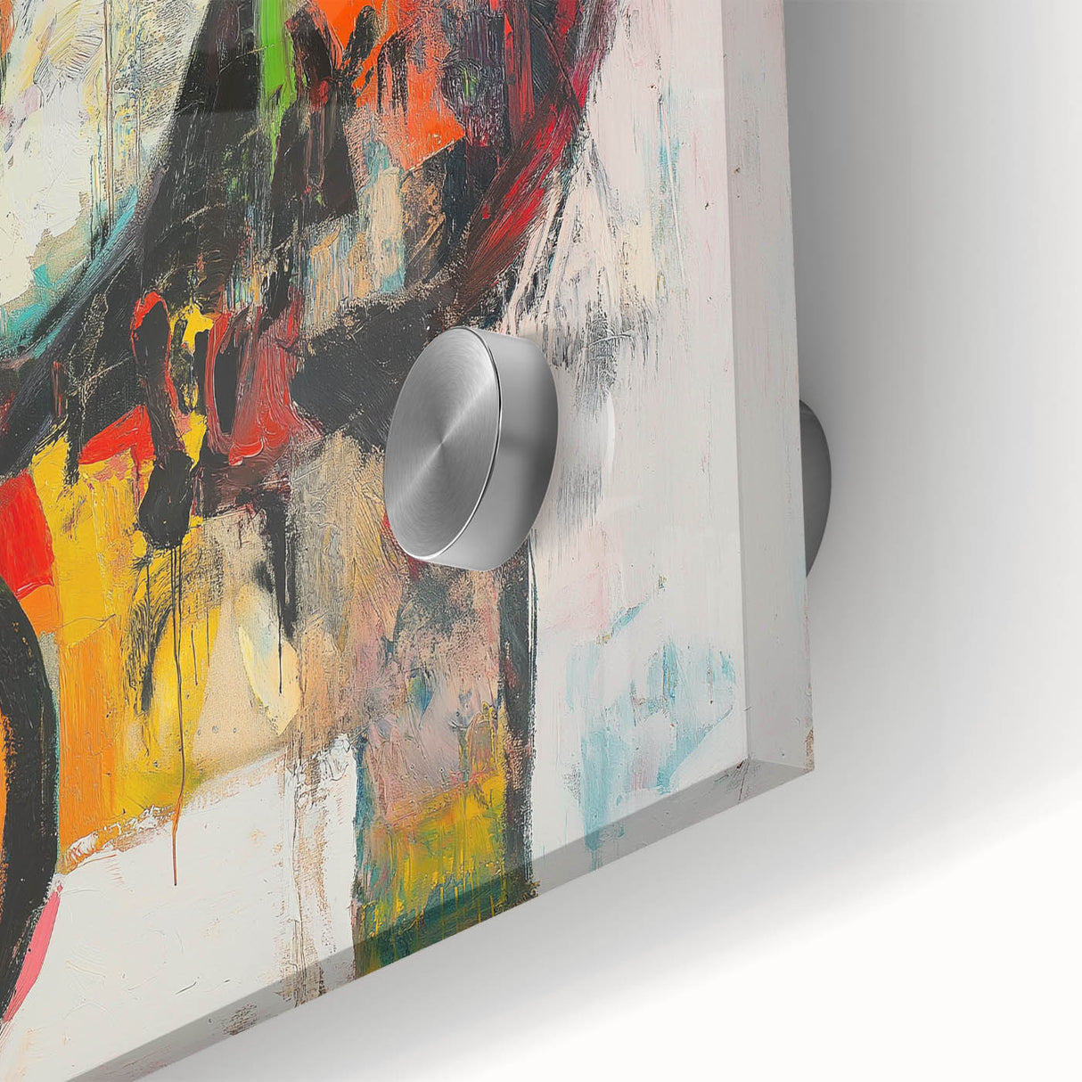 Large Abstract Expressionist Wall Art – Modern Colorful Canvas Print