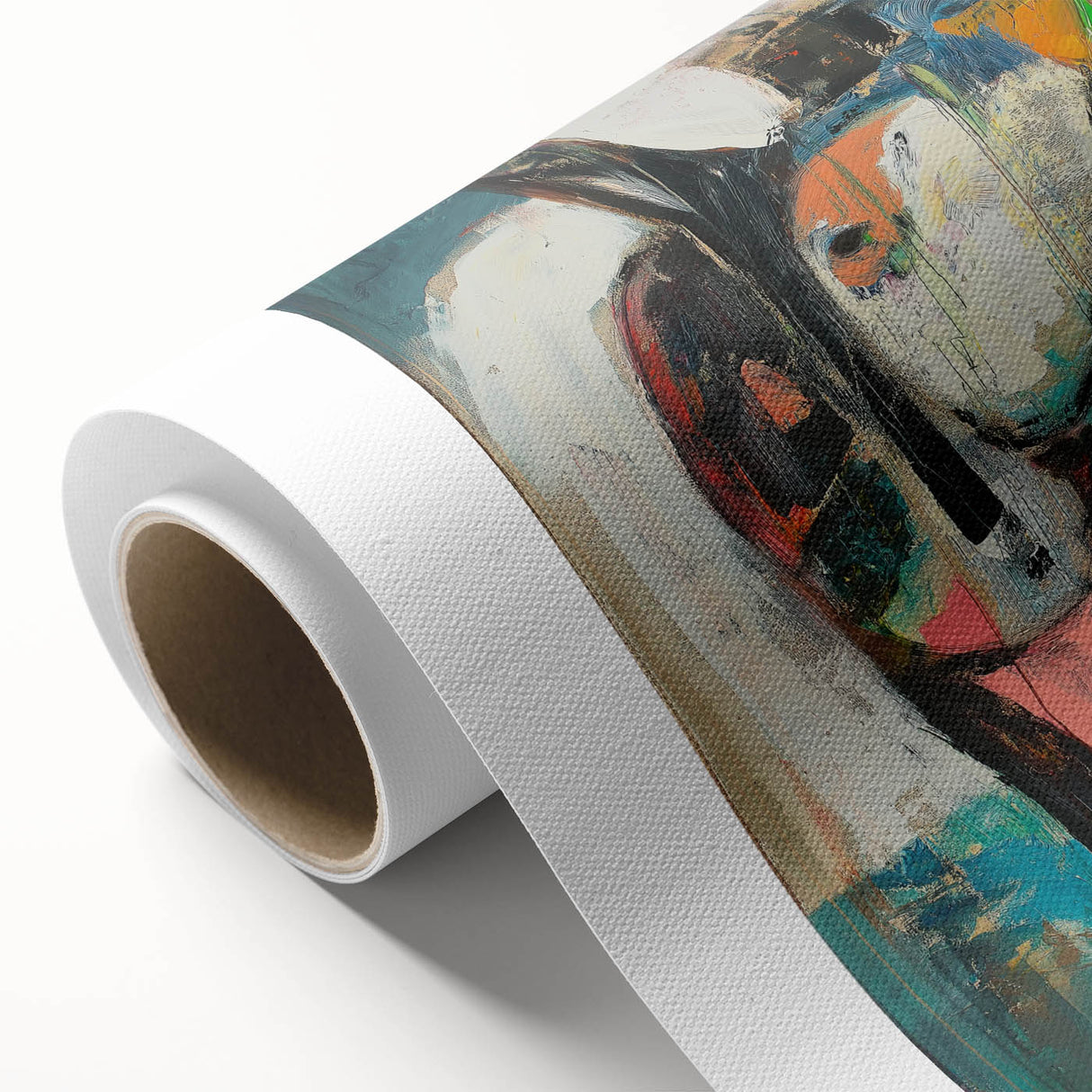 Large Abstract Expressionist Wall Art – Modern Colorful Canvas Print