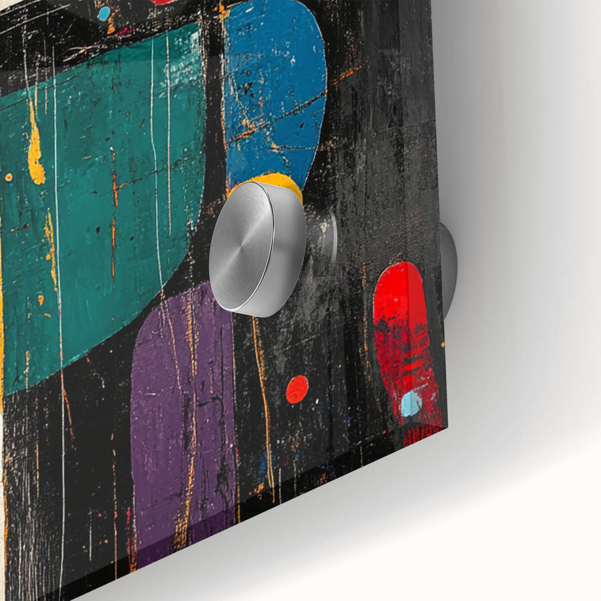 Modern Abstract Expressionist Wall Art – Geometric Canvas Print