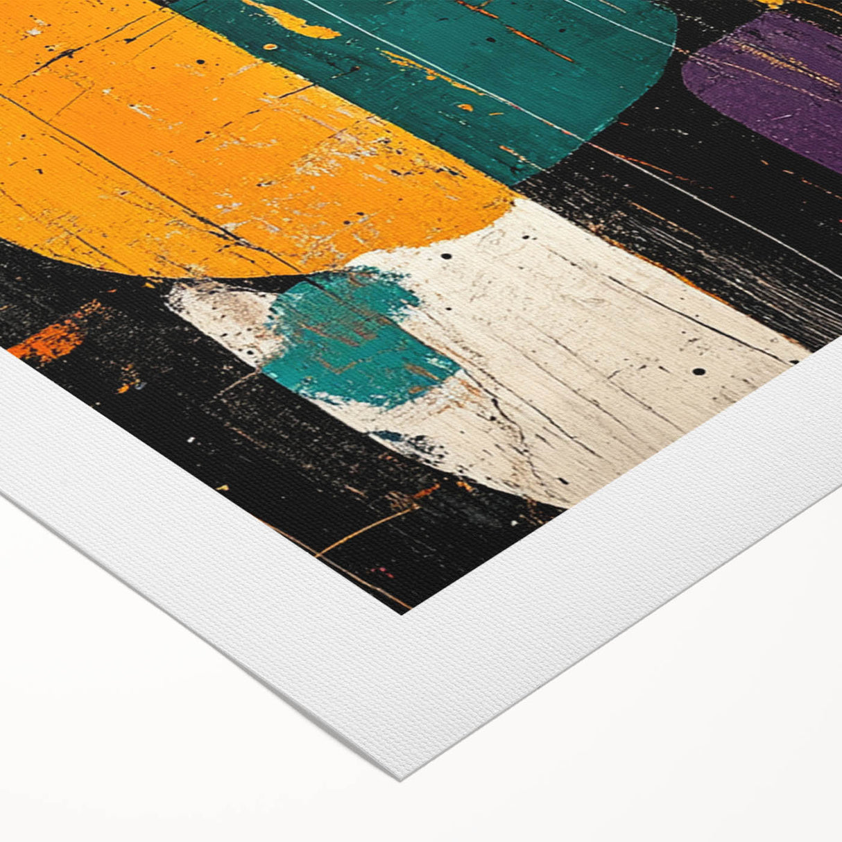 Modern Abstract Expressionist Wall Art – Geometric Canvas Print