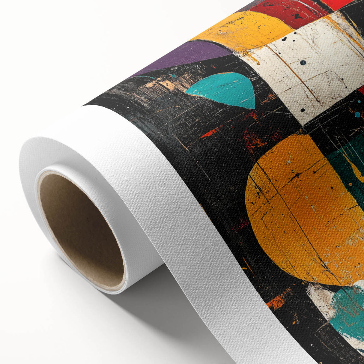 Modern Abstract Expressionist Wall Art – Geometric Canvas Print