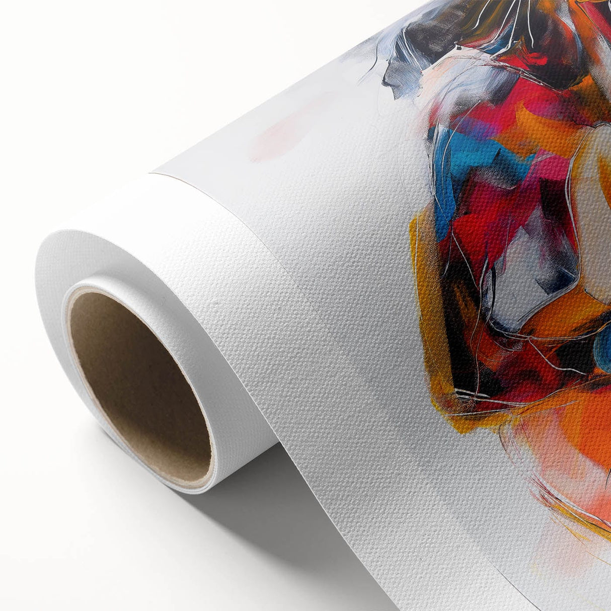 Colorful Abstract Figurative Wall Art – Expressive Guitarist Painting