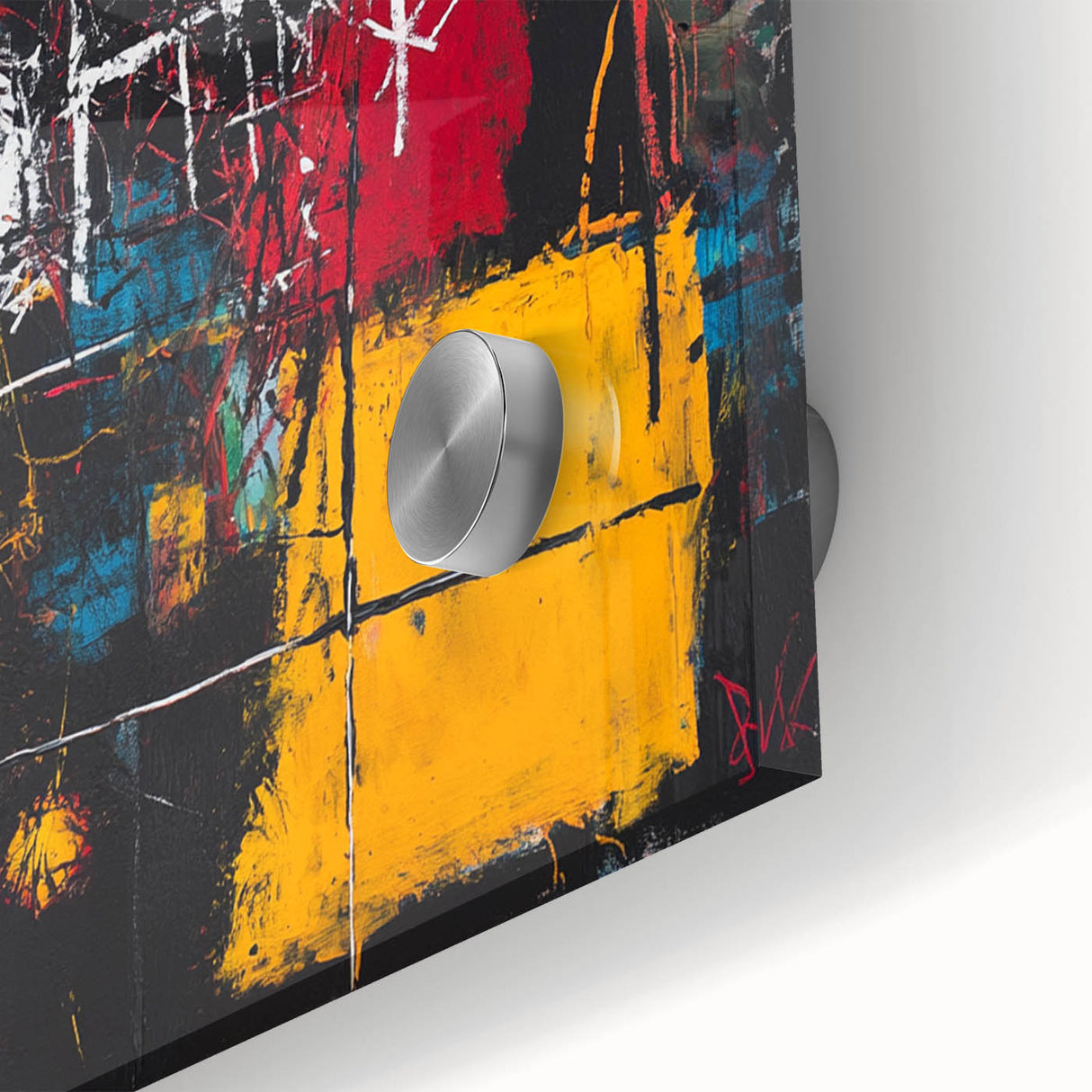 Bold Abstract Expressionist Wall Art – Geometric Modern Canvas