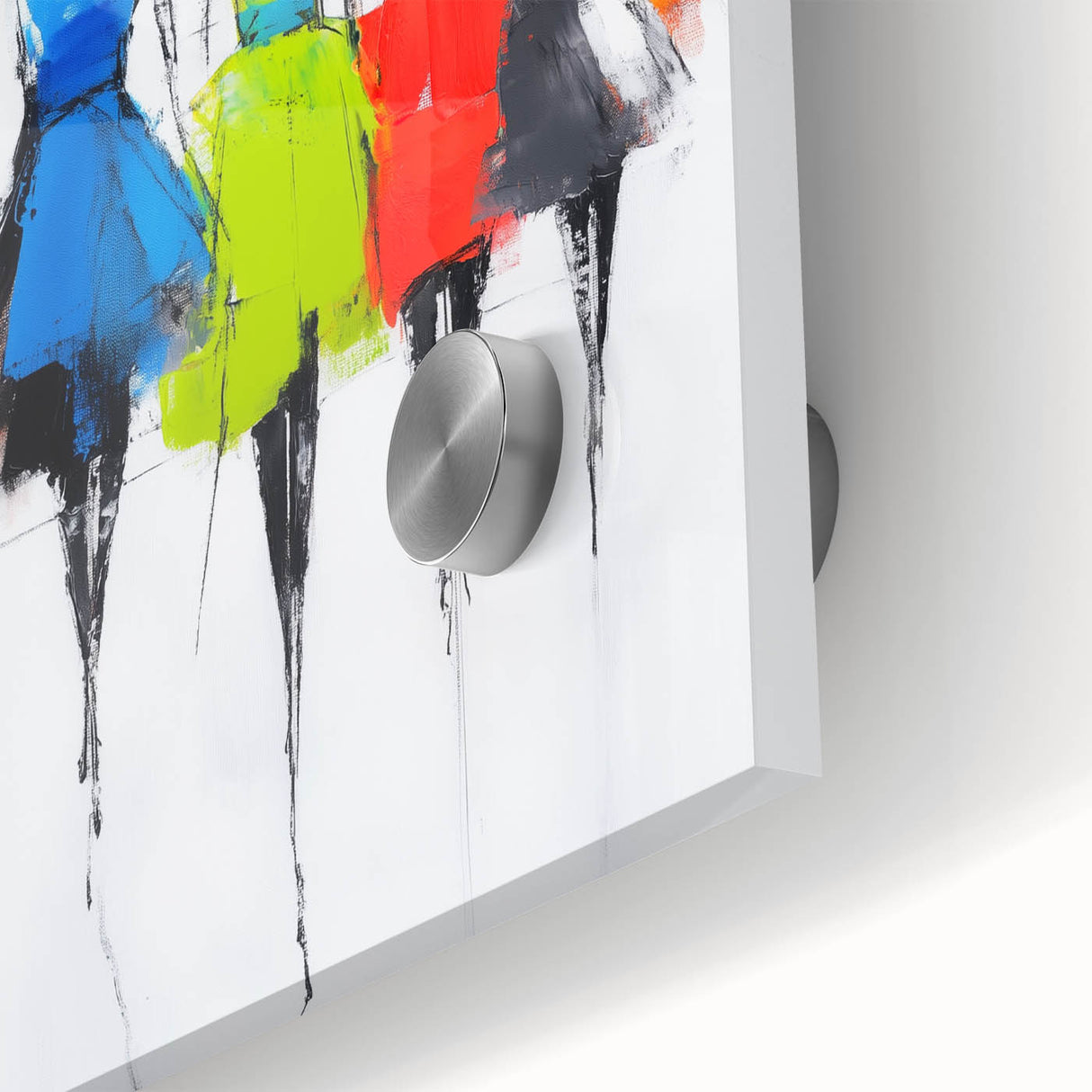 Colorful Abstract Figurative Wall Art – Chic Fashion-Inspired Painting