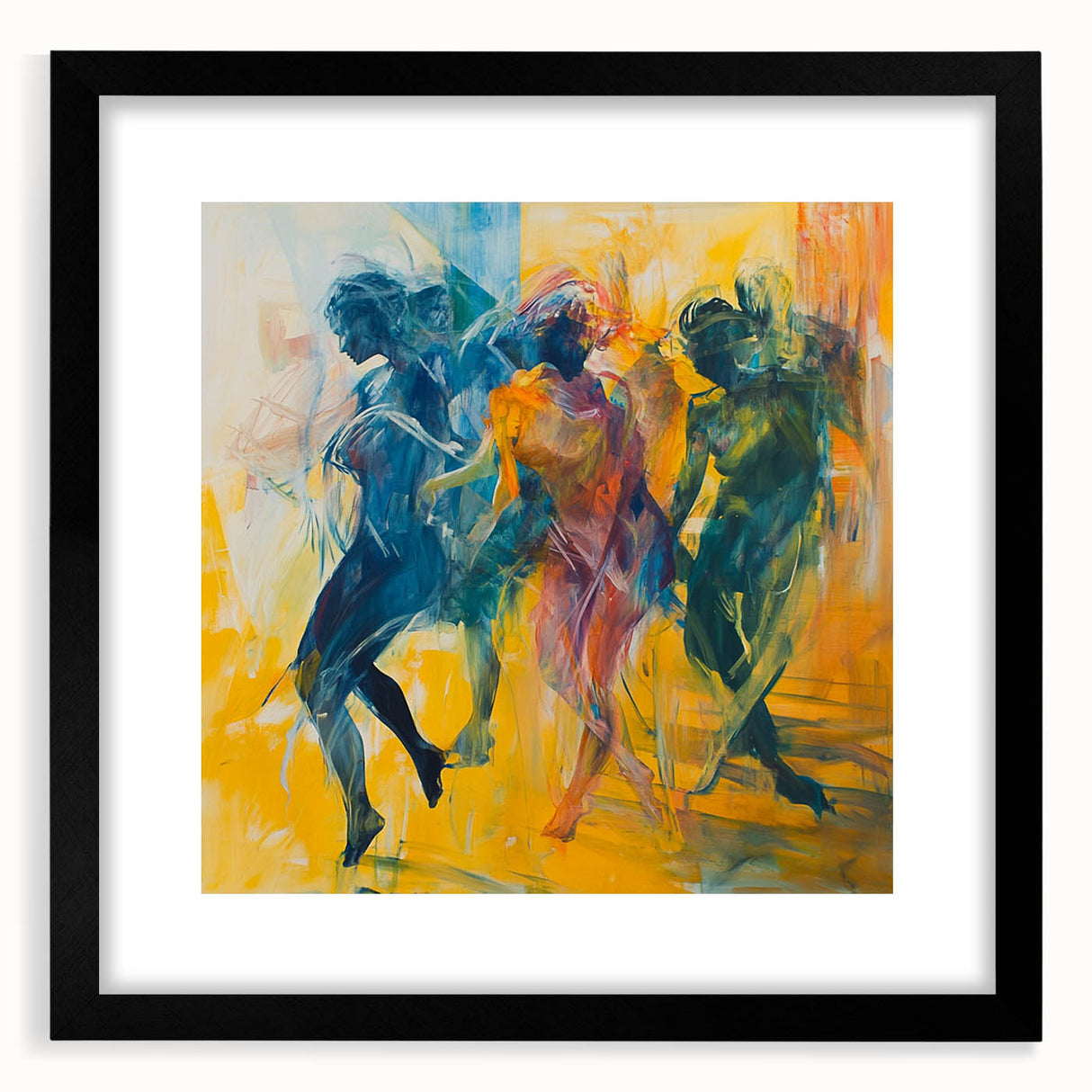 Contemporary Figurative Canvas Art – Expressive Dance Movement