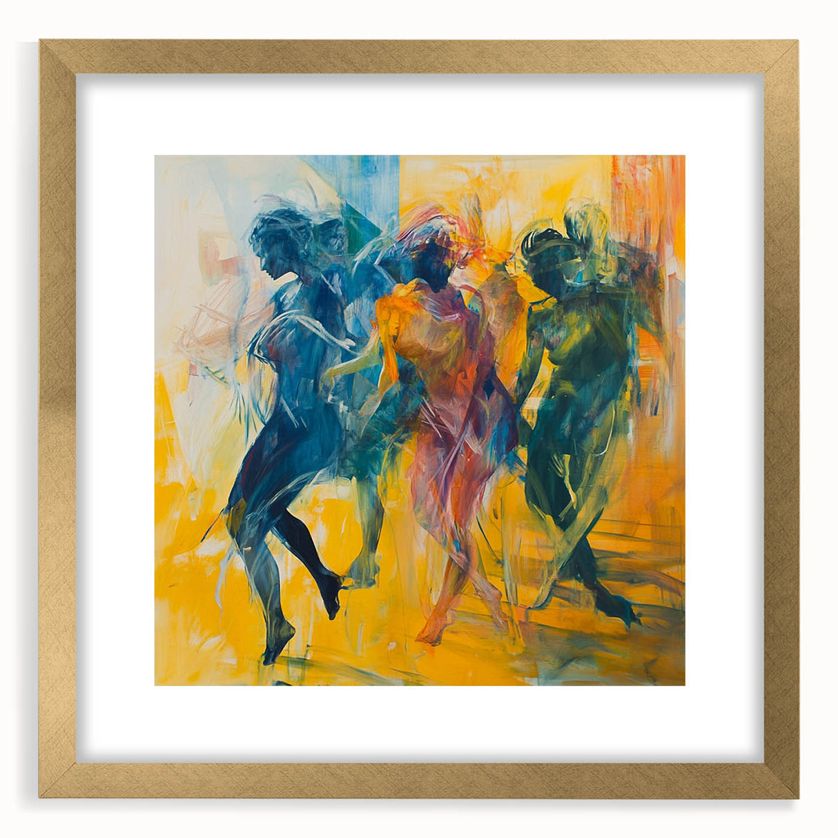 Contemporary Figurative Canvas Art – Expressive Dance Movement