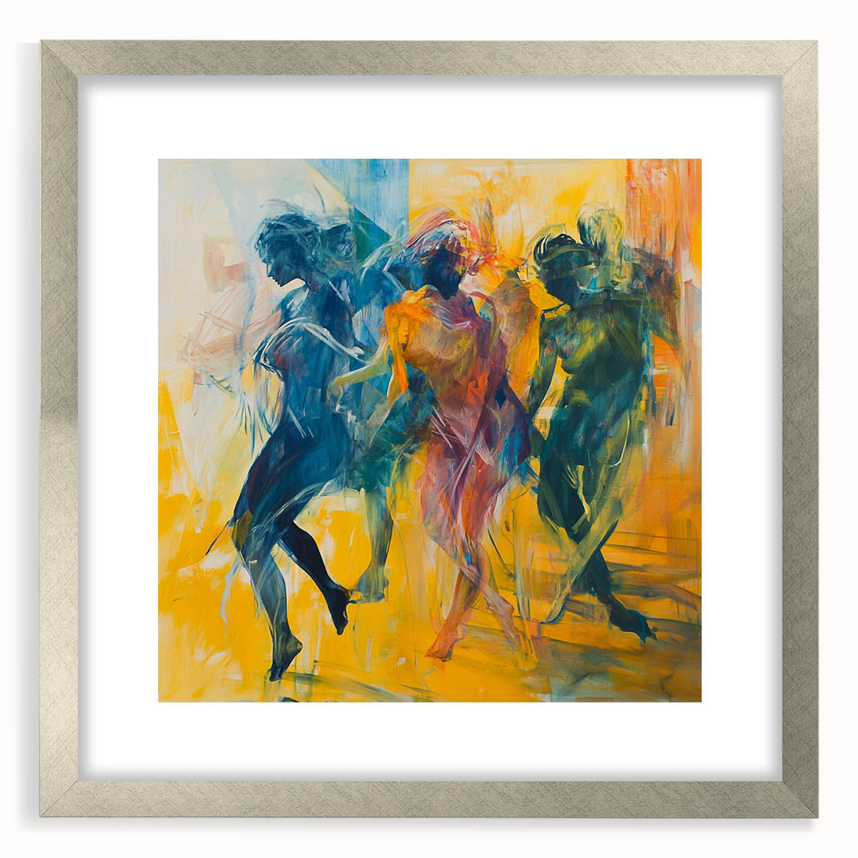 Contemporary Figurative Canvas Art – Expressive Dance Movement