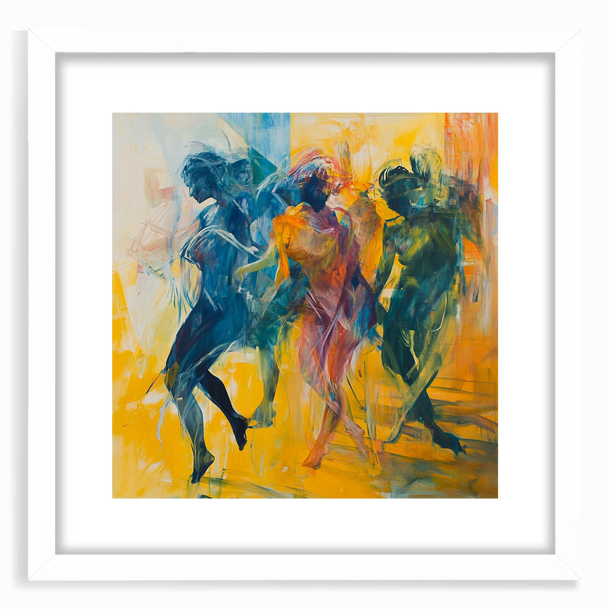 Contemporary Figurative Canvas Art – Expressive Dance Movement