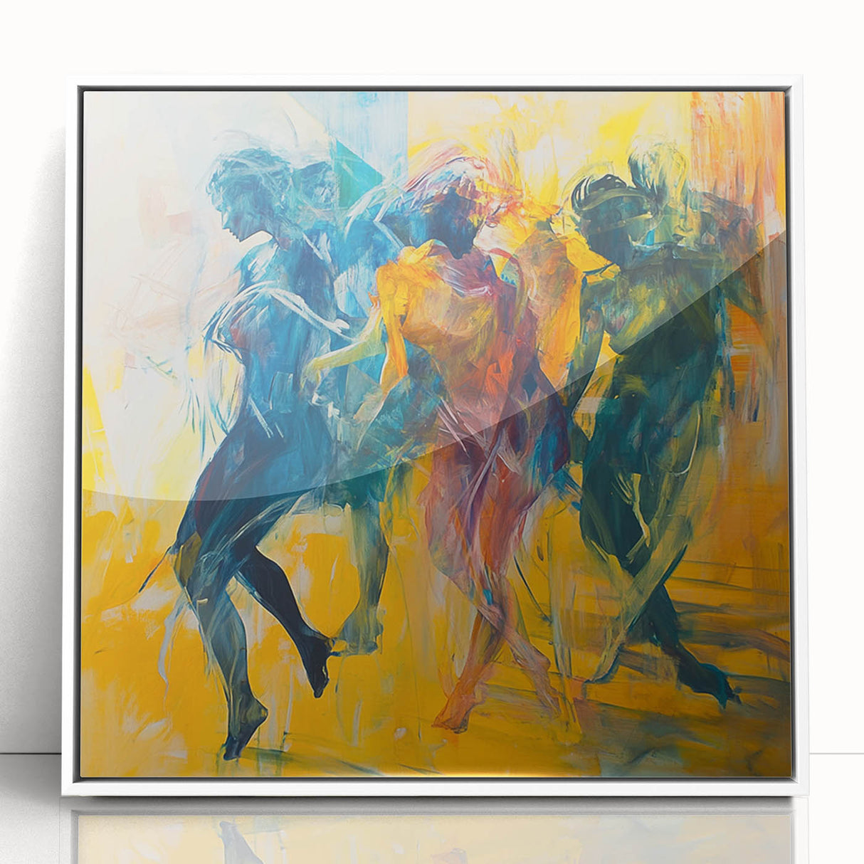 Contemporary Figurative Canvas Art – Expressive Dance Movement