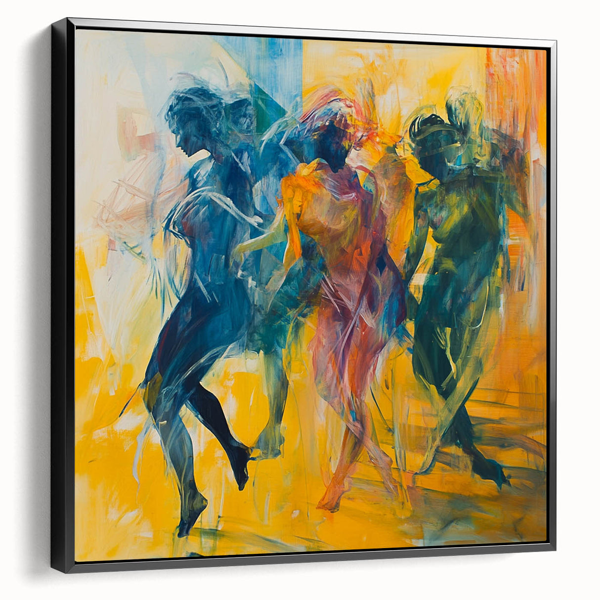 Contemporary Figurative Canvas Art – Expressive Dance Movement