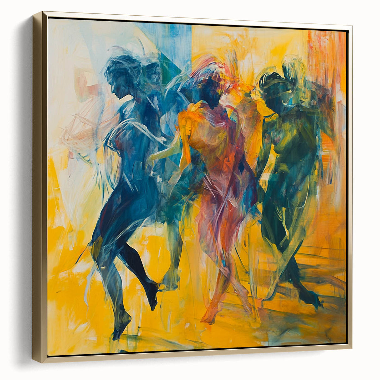 Contemporary Figurative Canvas Art – Expressive Dance Movement