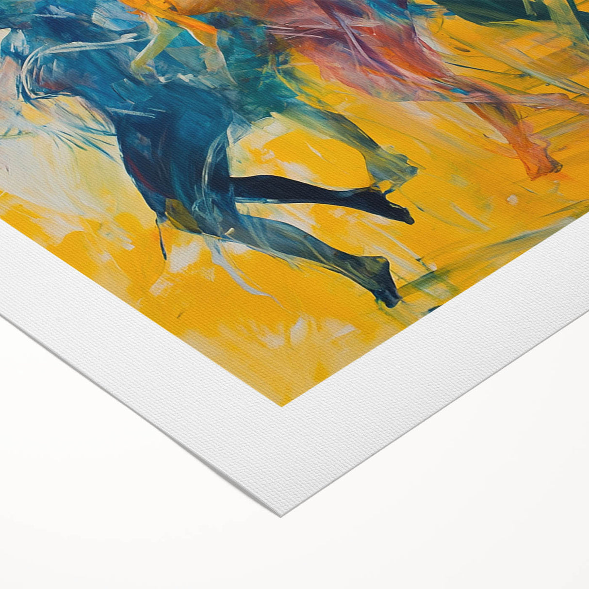 Contemporary Figurative Canvas Art – Expressive Dance Movement