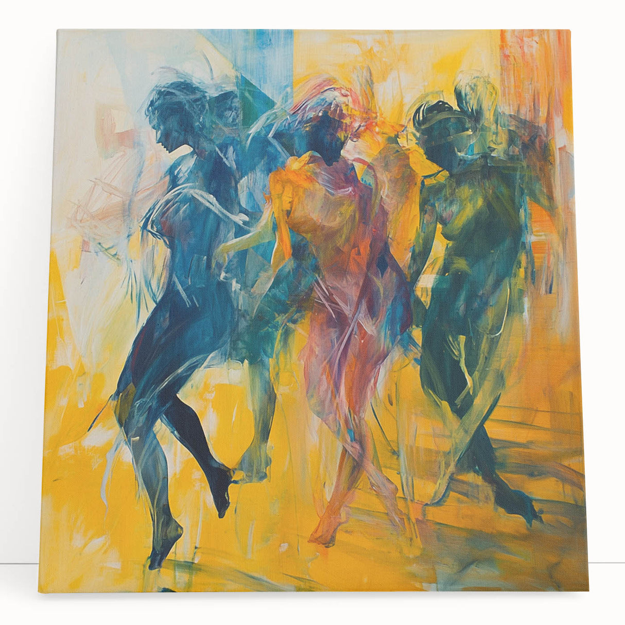 Contemporary Figurative Canvas Art – Expressive Dance Movement