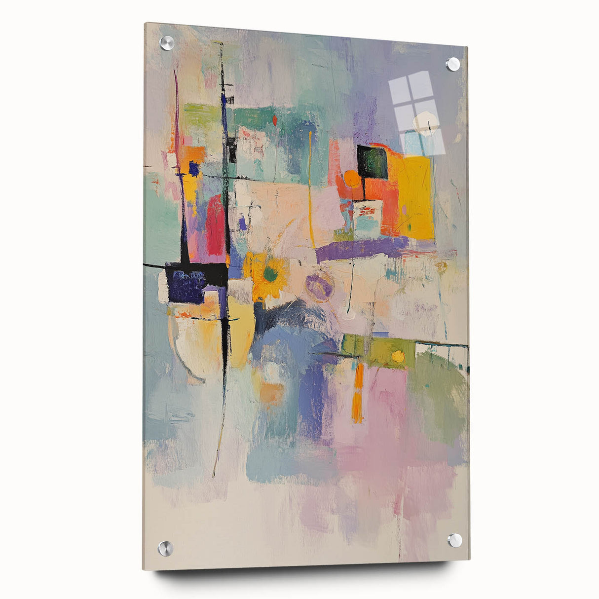 Soft Abstract Expressionist Wall Art – Pastel Dream Canvas Print