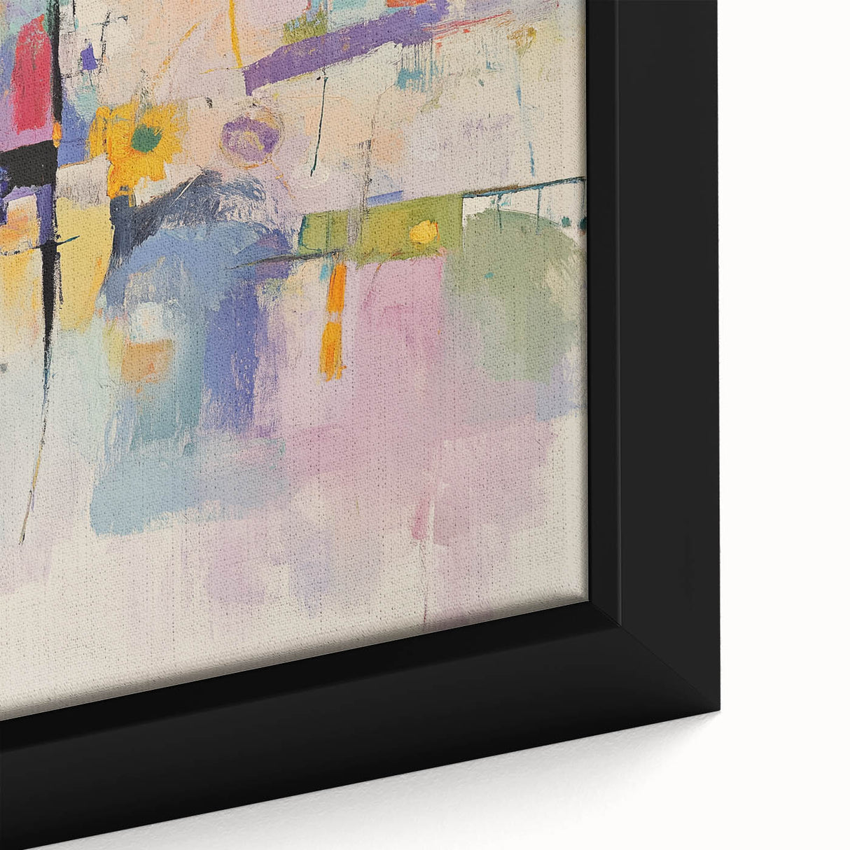 Soft Abstract Expressionist Wall Art – Pastel Dream Canvas Print