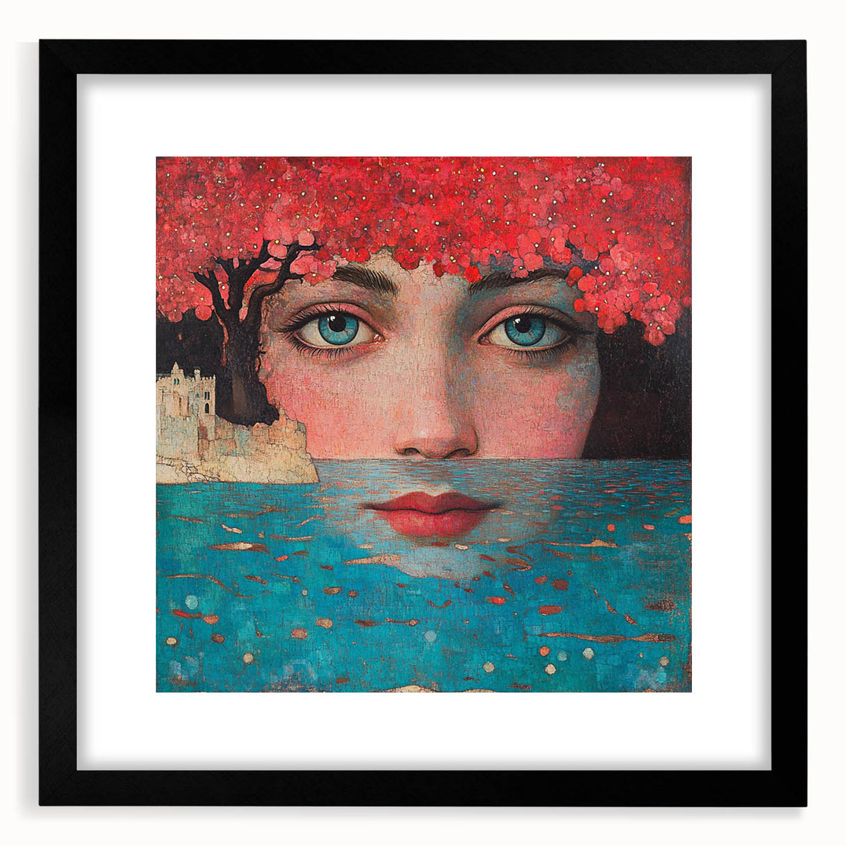 Colorful Abstract Figurative Paintings – Dreamlike Surreal Portrait