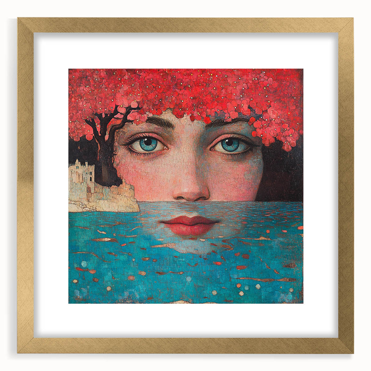 Colorful Abstract Figurative Paintings – Dreamlike Surreal Portrait