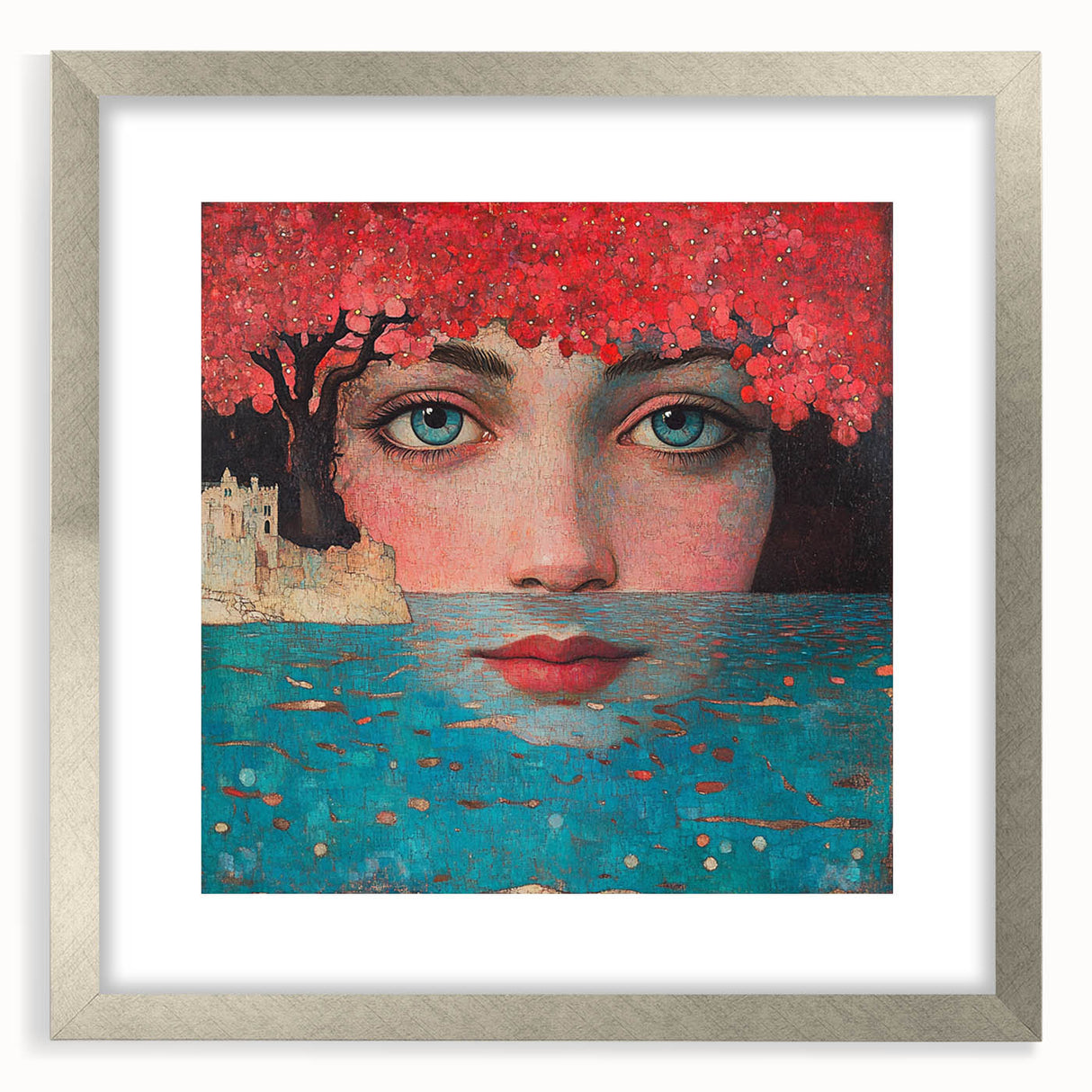 Colorful Abstract Figurative Paintings – Dreamlike Surreal Portrait