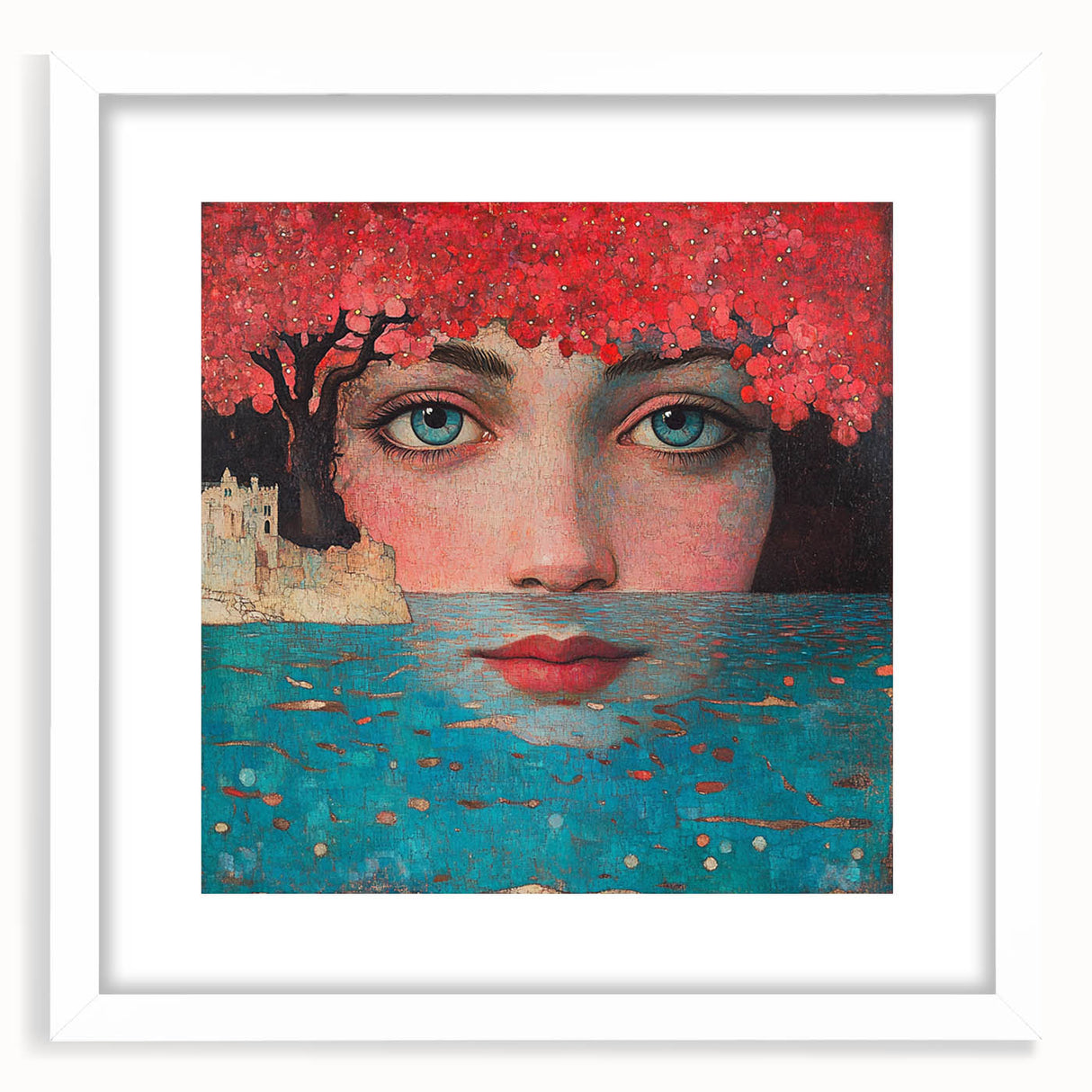 Colorful Abstract Figurative Paintings – Dreamlike Surreal Portrait