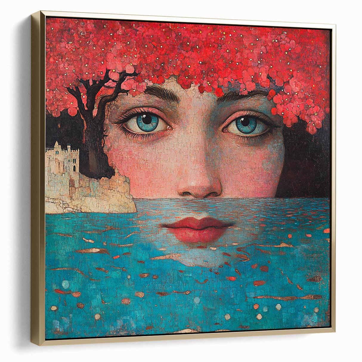 Colorful Abstract Figurative Paintings – Dreamlike Surreal Portrait