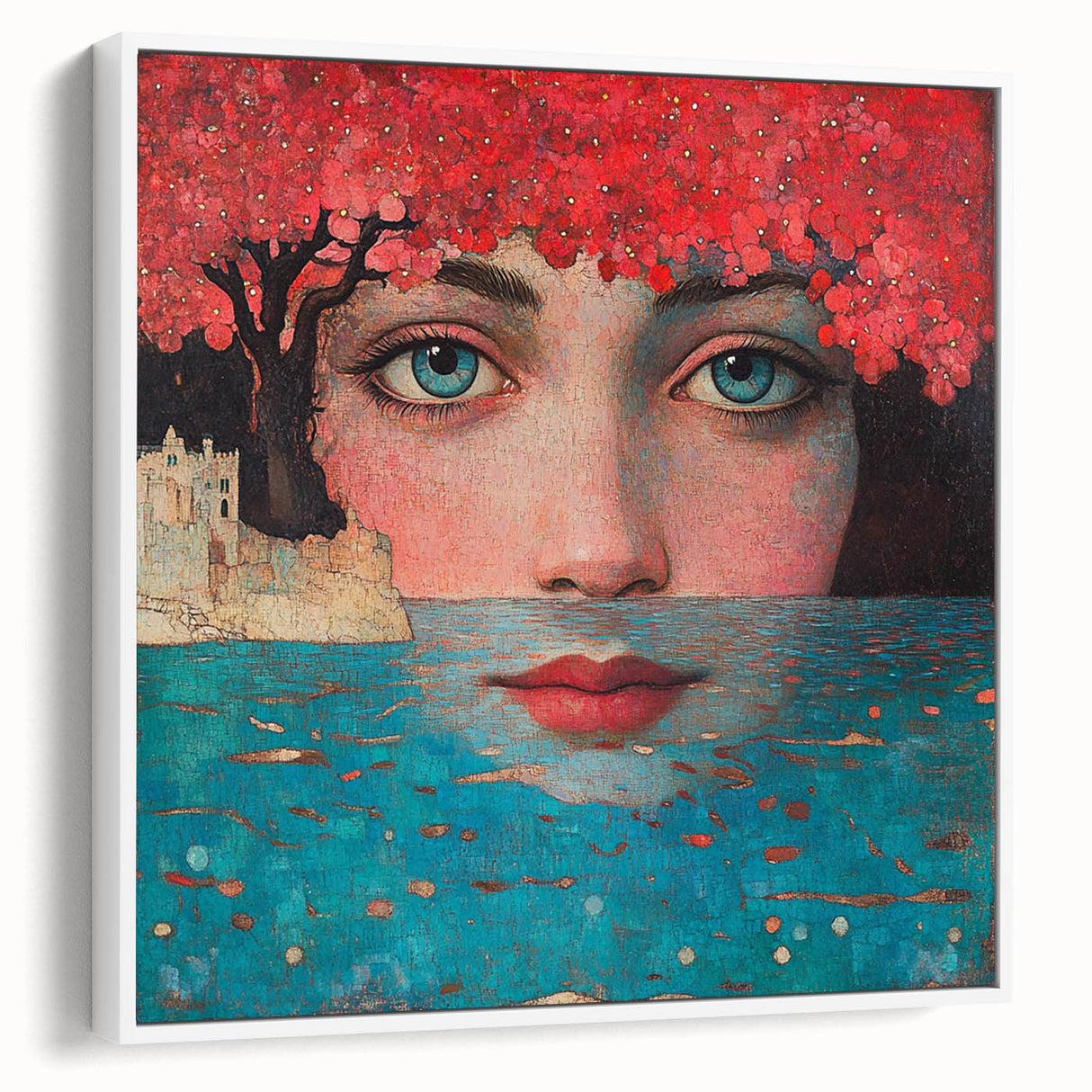 Colorful Abstract Figurative Paintings – Dreamlike Surreal Portrait