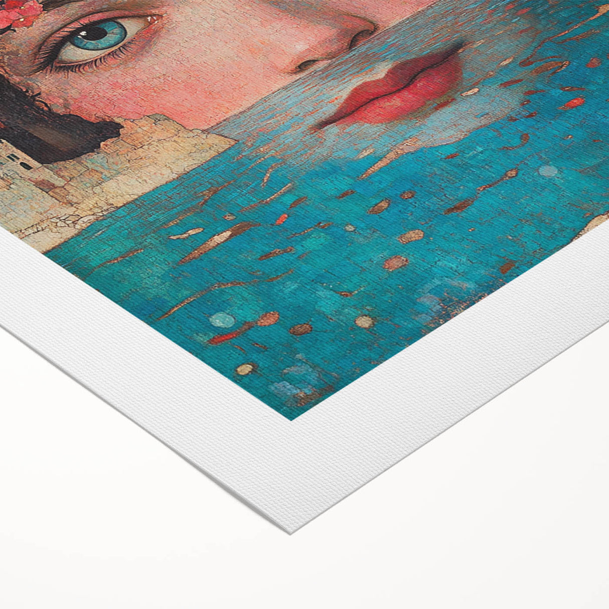 Colorful Abstract Figurative Paintings – Dreamlike Surreal Portrait