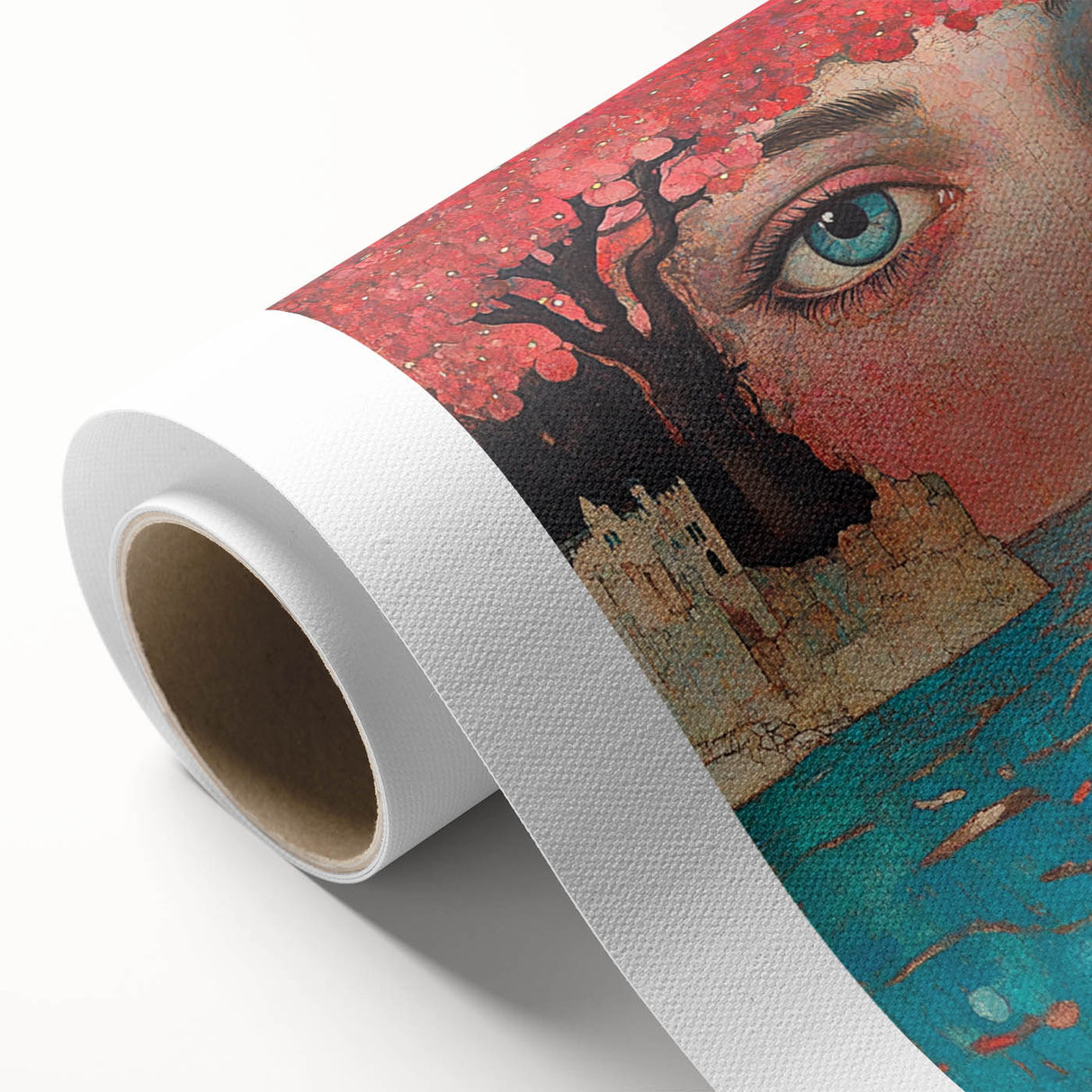 Colorful Abstract Figurative Paintings – Dreamlike Surreal Portrait