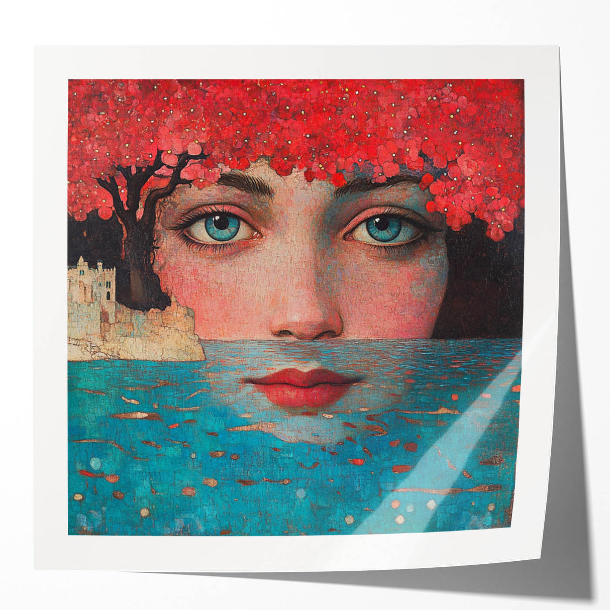 Colorful Abstract Figurative Paintings – Dreamlike Surreal Portrait