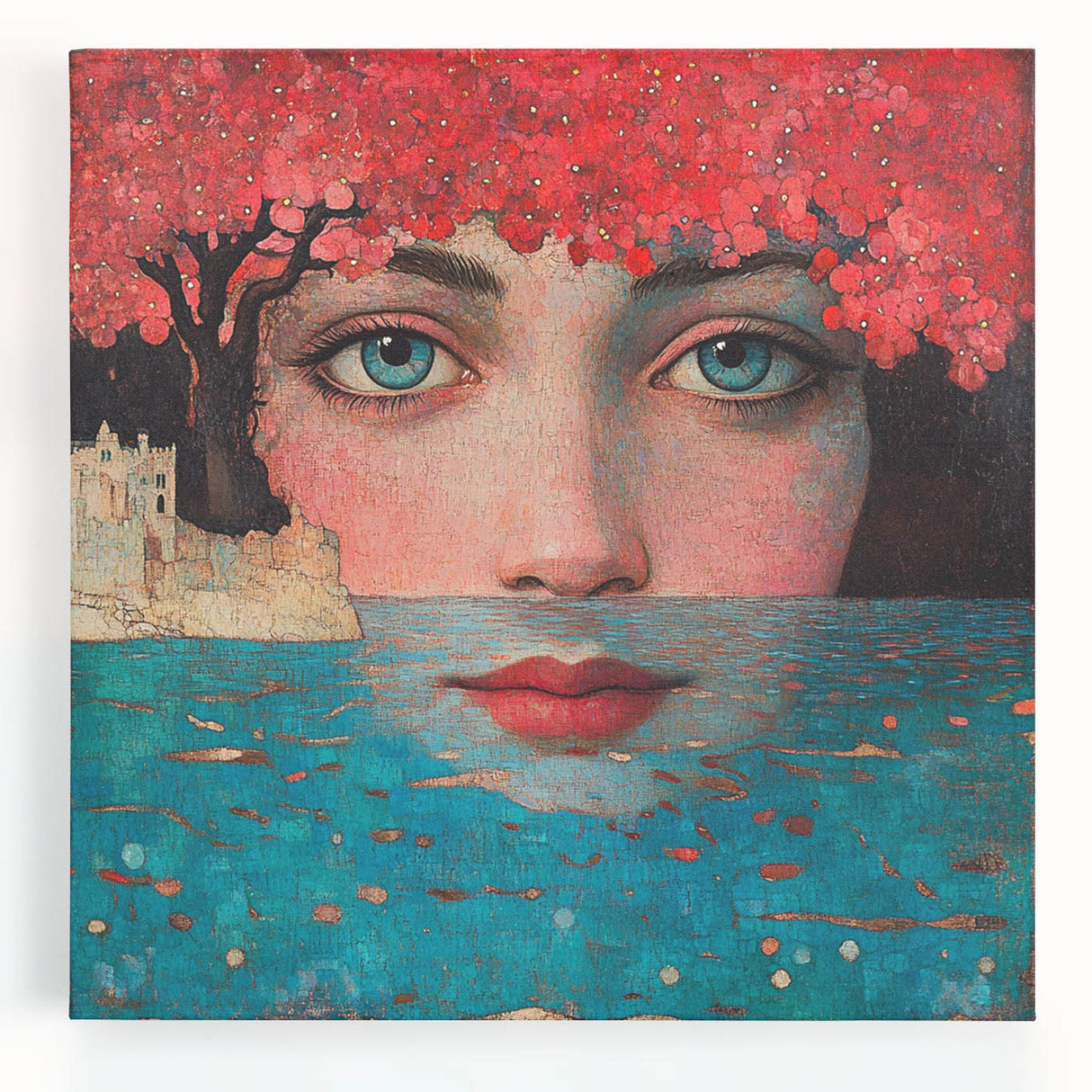 Colorful Abstract Figurative Paintings – Dreamlike Surreal Portrait