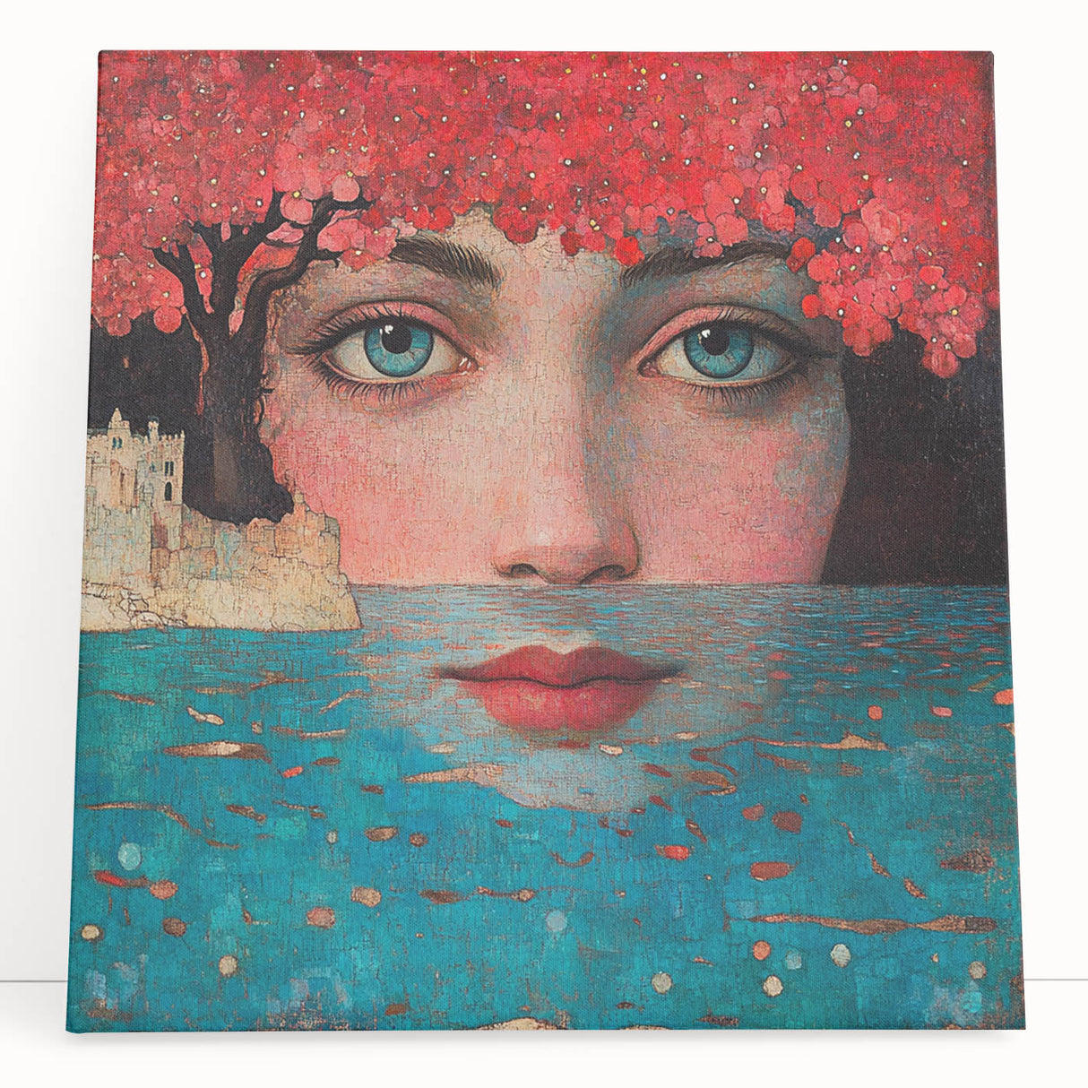 Colorful Abstract Figurative Paintings – Dreamlike Surreal Portrait