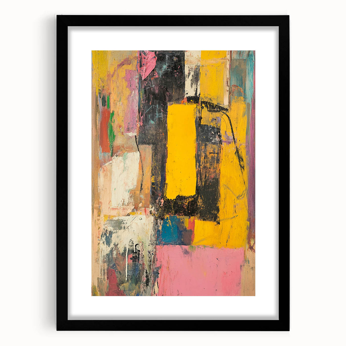 Abstract Expressionist Wall Art – Vibrant Modern Canvas Print