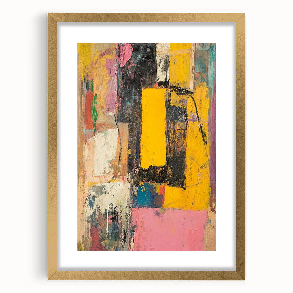 Abstract Expressionist Wall Art – Vibrant Modern Canvas Print