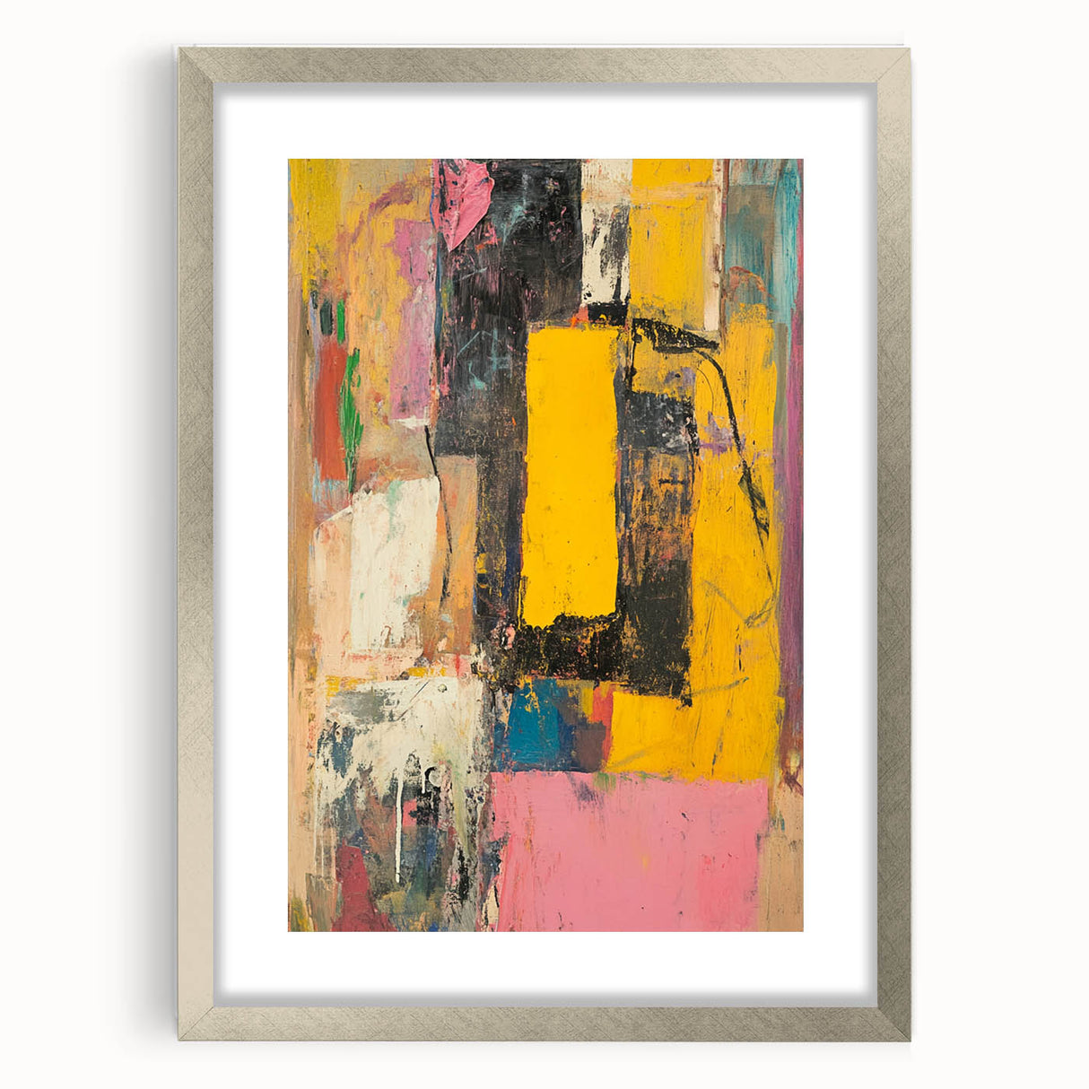 Abstract Expressionist Wall Art – Vibrant Modern Canvas Print