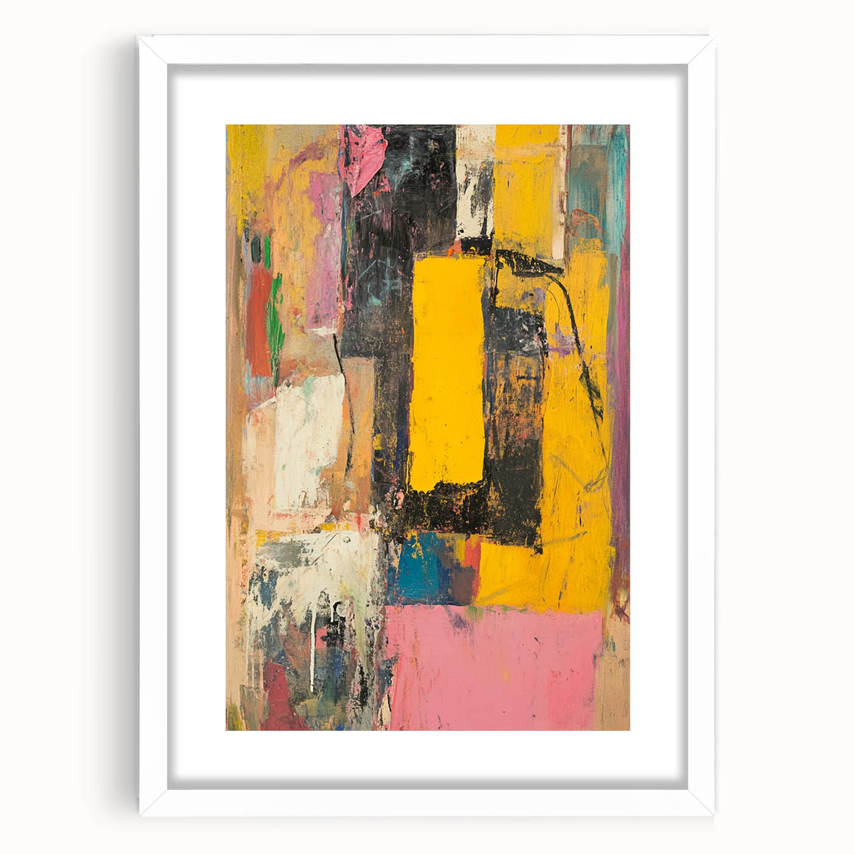 Abstract Expressionist Wall Art – Vibrant Modern Canvas Print