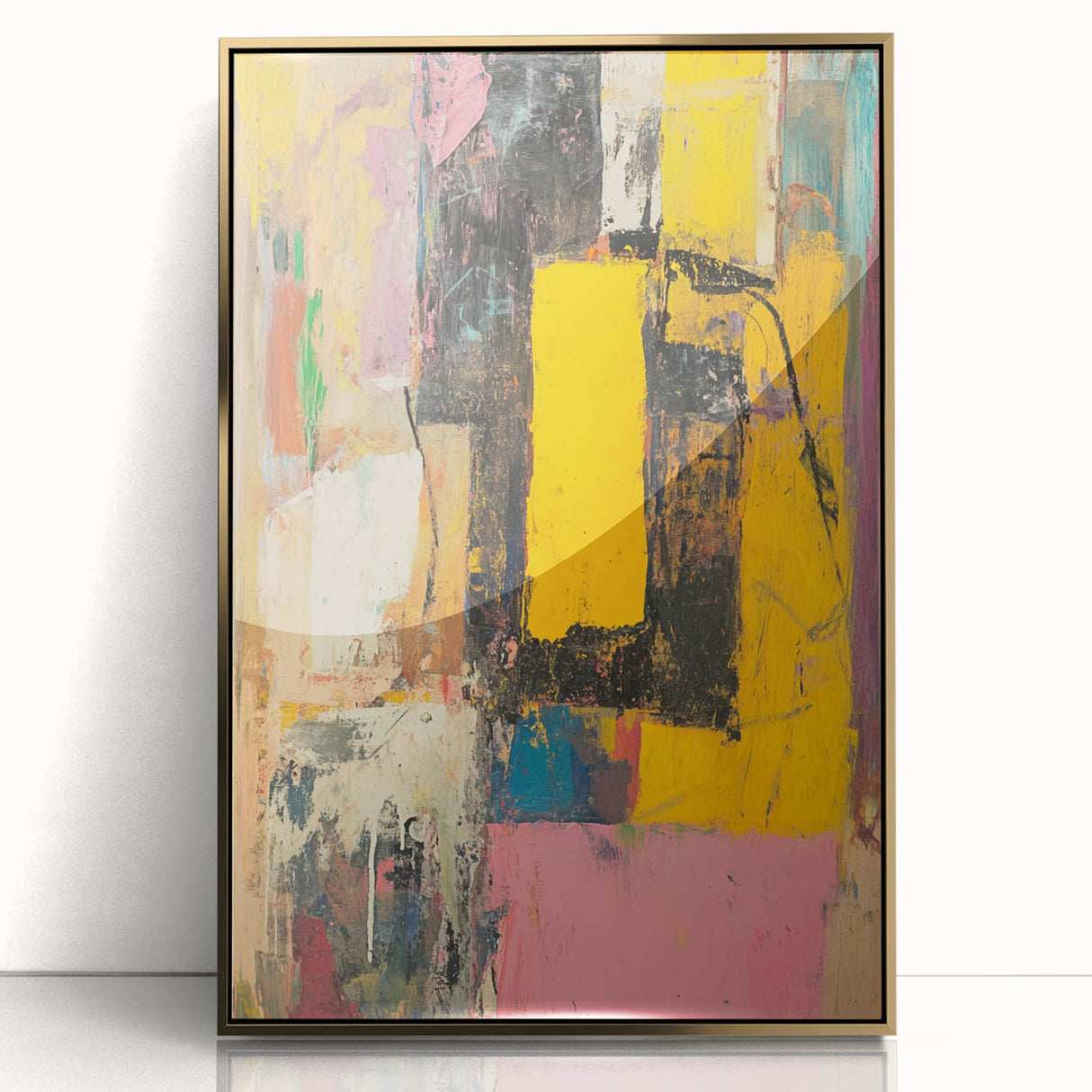 Abstract Expressionist Wall Art – Vibrant Modern Canvas Print