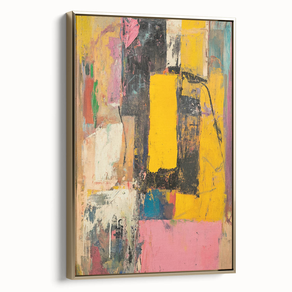 Abstract Expressionist Wall Art – Vibrant Modern Canvas Print