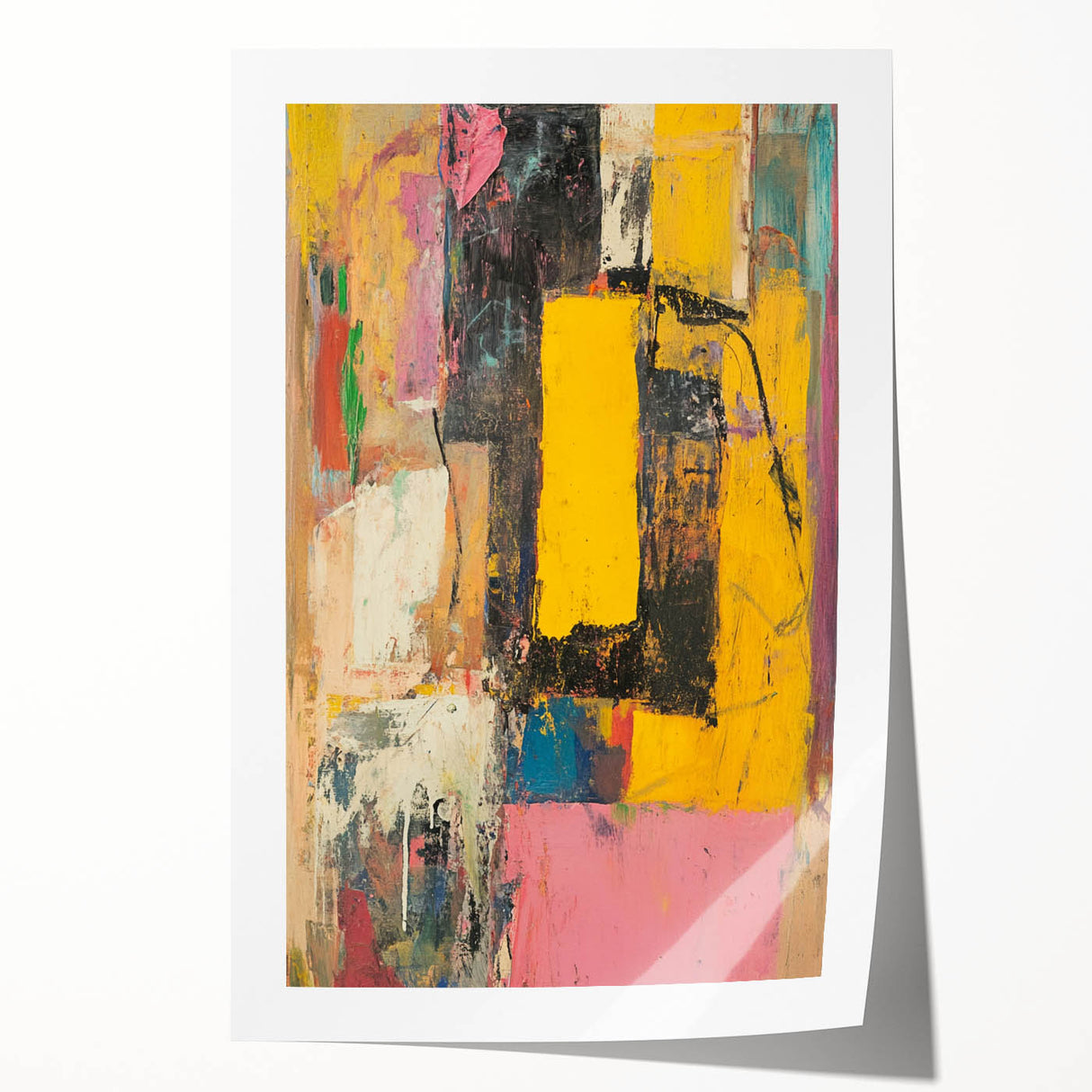Abstract Expressionist Wall Art – Vibrant Modern Canvas Print