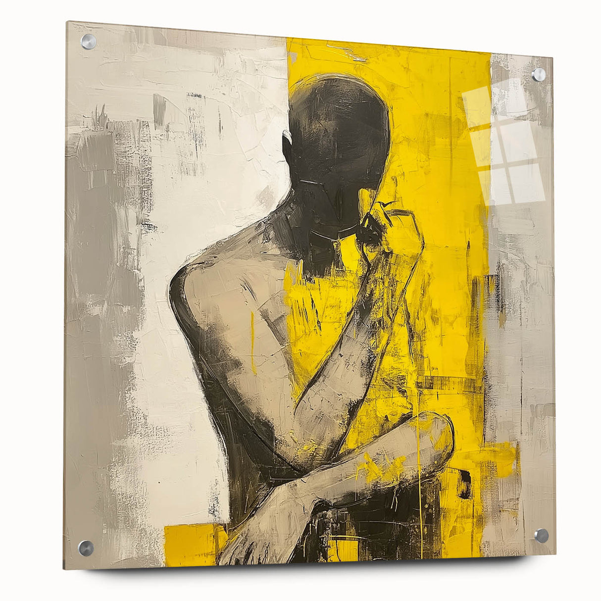 Minimalist Abstract Figurative Wall Art – Bold Human Form