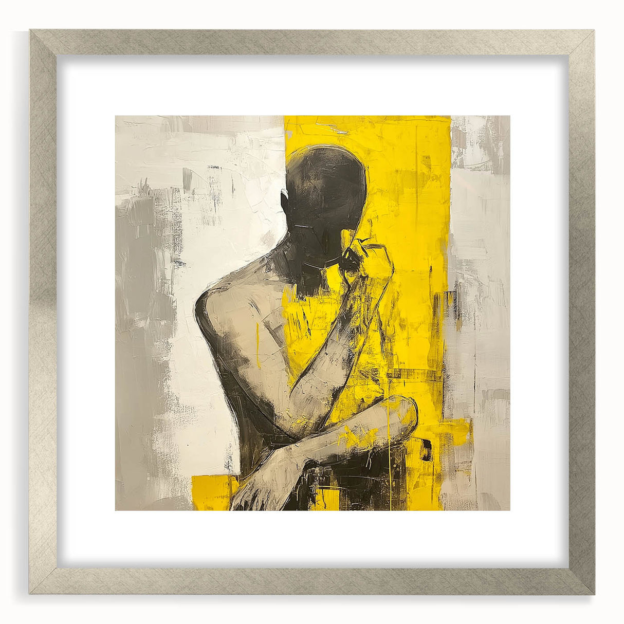 Minimalist Abstract Figurative Wall Art – Bold Human Form